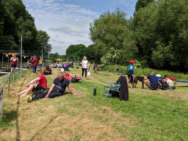 What batter way to spend a sunny Sunday than watching Canoe Slalom at Cardington